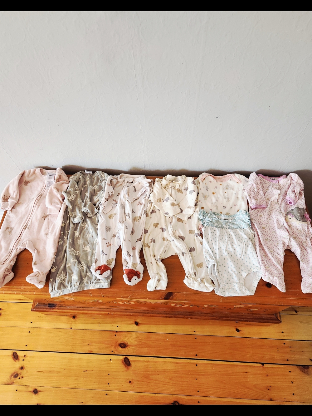 Baby Girl 0-3 Month Woodland Animal Clothing Lot